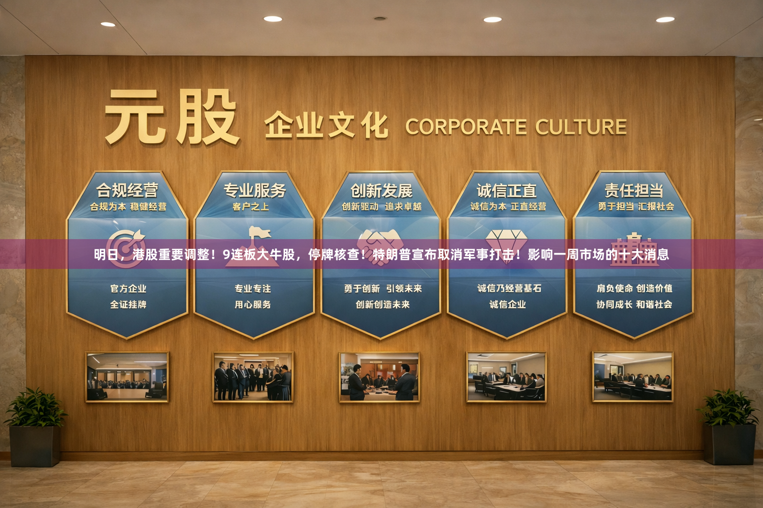 明日，港股重要调整！9连板大牛股，停牌核查！特朗普宣布取消军事打击！影响一周市场的十大消息